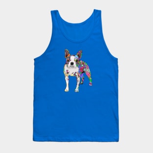 Graffiti Boston Terrier Tank Top